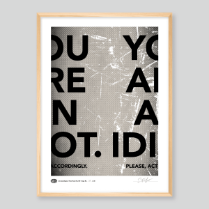 Act Accordingly Poster Natur