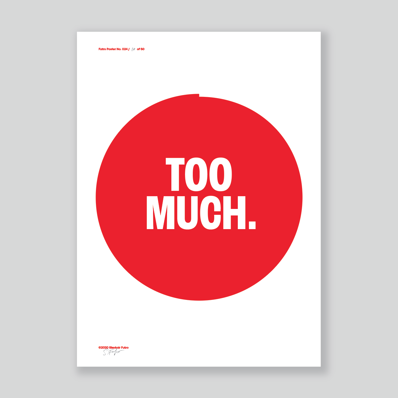 too-much-poster-bez-rama Too Much Poster Bez Rama