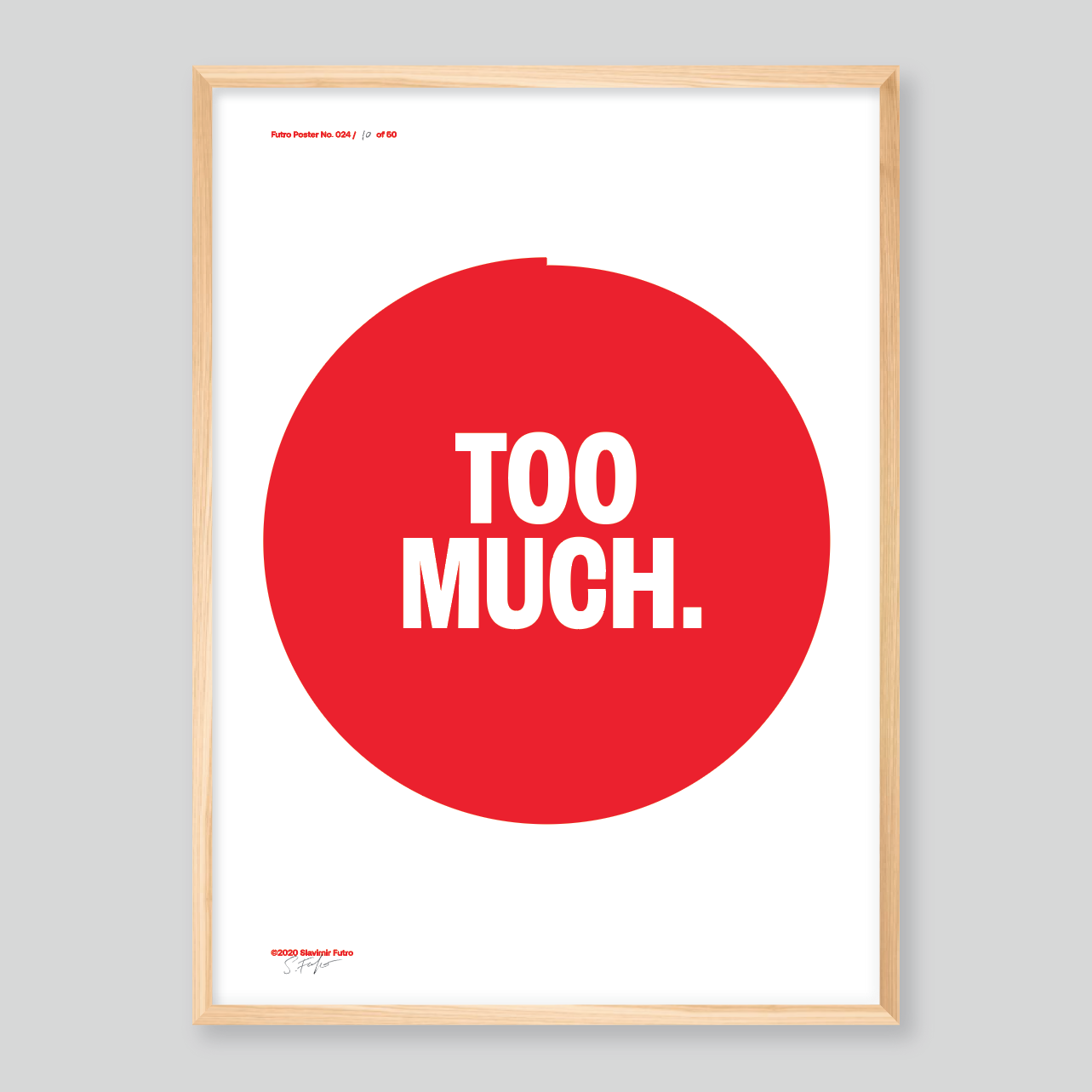 too-much-poster-natur Too Much Poster Natur
