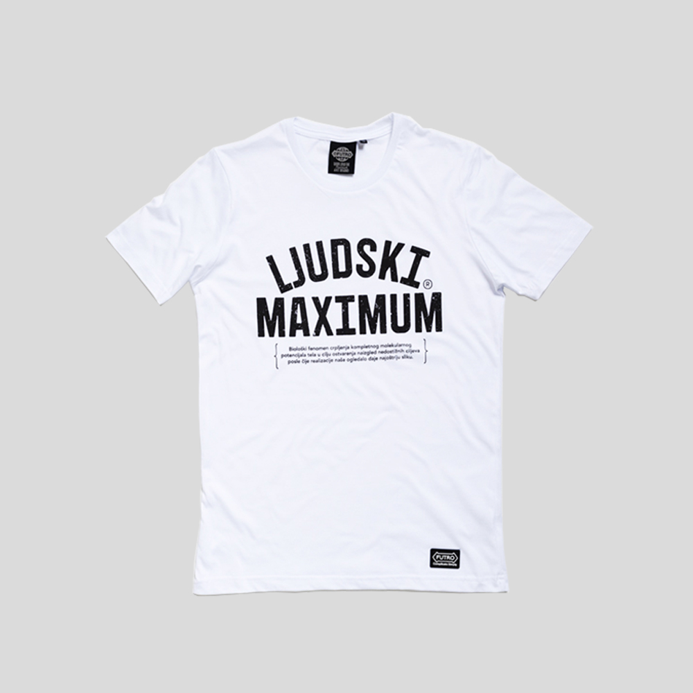 ljudski-maximum-bela-majica-classic Ljudski Maximum Bela Majica Classic